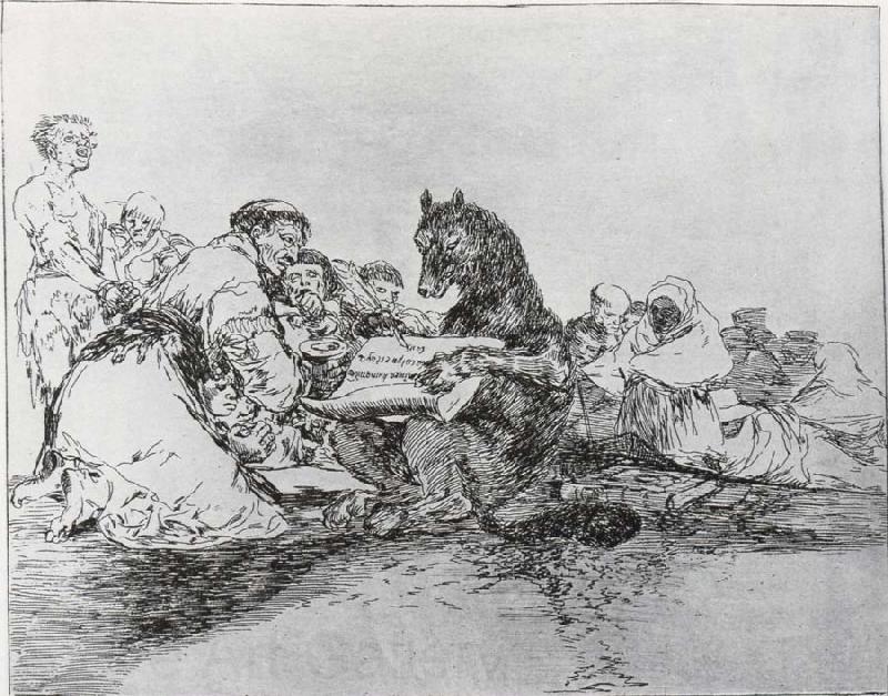 Francisco Goya Esto es lo peor Spain oil painting art